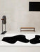 Chic Eco-Conscious Monochrome Abstract Area Rug with Superior Stability