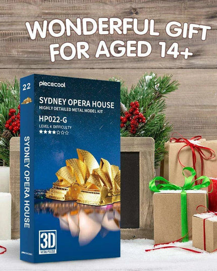 Sydney Opera House 3D Metal Puzzle Kit - Elegant DIY Model for Creative Minds