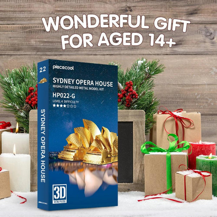 Sydney Opera House 3D Metal Puzzle Kit - Elegant DIY Model for Creative Minds