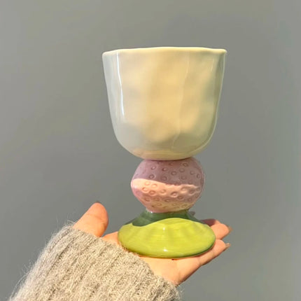Hand-Painted Fruit & Flower Ceramic Dessert Cup — Gift Box, 5 Designs | Très Elite