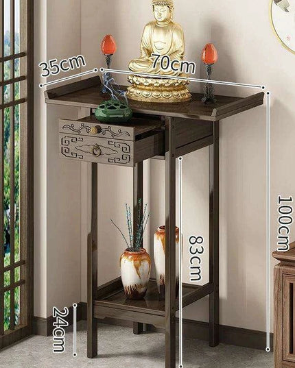 Classic Bamboo Entryway Table with Storage Drawer - Timeless Home Accent Furniture