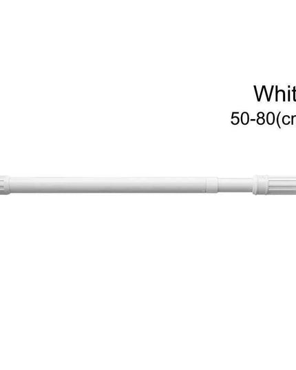 Sleek Adjustable Stainless Steel Curtain Rod - Expandable 35-80cm Home Hanging Solution