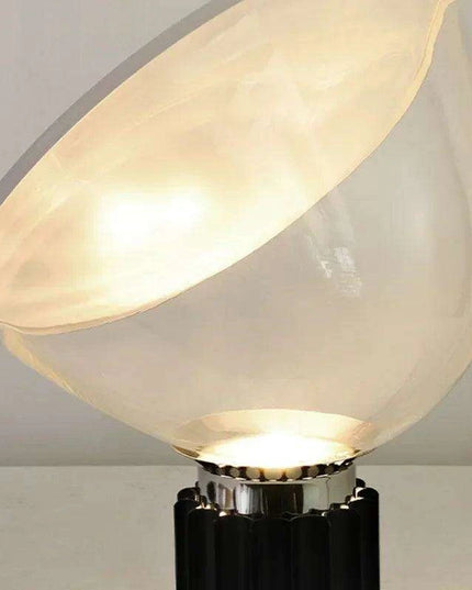Radiant Elegance: Italian Designer Glass Table Lamp for Stylish Interiors