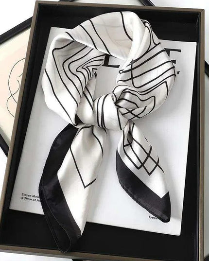 Chic Toddler Elegance: Luxurious 70x70cm Silk Scarf for Ages 6 Months to 4 Years