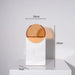 Sophisticated Semicircle Marble and Acrylic Terrarium Vase - Chic Home Decor Accent