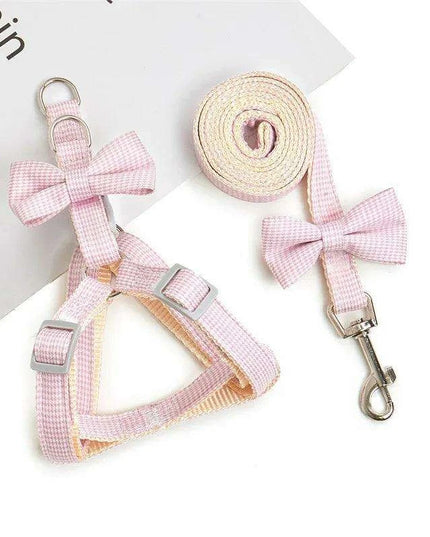 Adorable Starfish-Themed Adjustable Harness and Leash Set for Small Pets