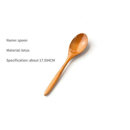 Elegant Japanese Wooden Serving Spoons Set