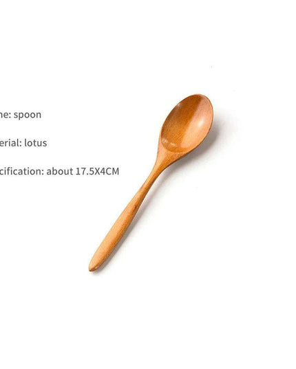 Elegant Japanese Wooden Serving Spoons Set