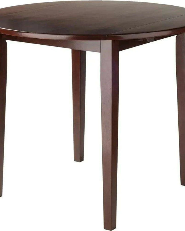 Stylish Walnut Expandable Drop Leaf Dining Set for Contemporary Homes