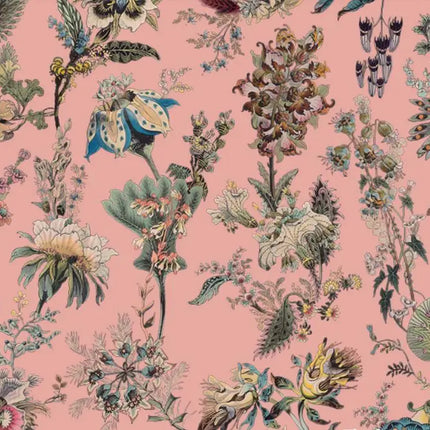 Custom Pink Flower Mural Wallpaper – Personalized 3D Wall Art
