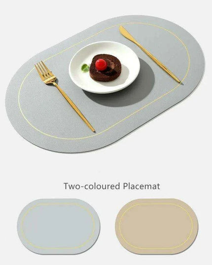 Elegant PVC Leather Table Mats - Modern & Functional