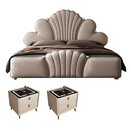 Modern Bed Frame with Optional Bedside Cabinets — 150 / 180 / 200cm Widths