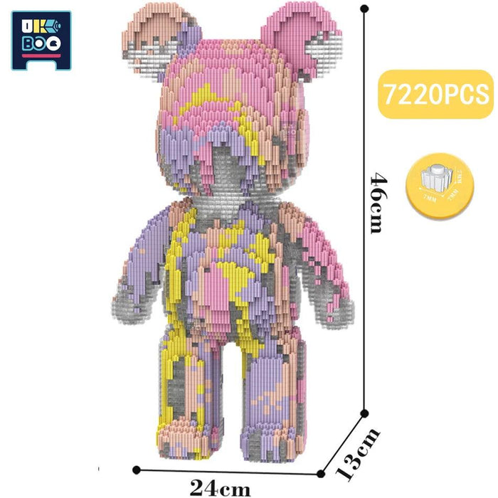 Adorable Bear Cub Building Block Set with Easy Storage - Inspire Creativity and Learning