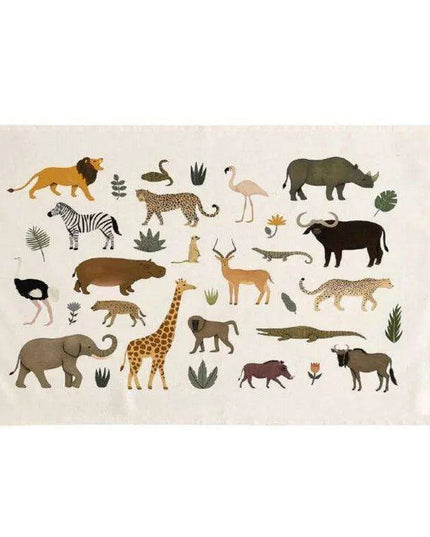 Celestial Animal Canvas Wall Art for Children's Rooms - Nordic Inspired Decor