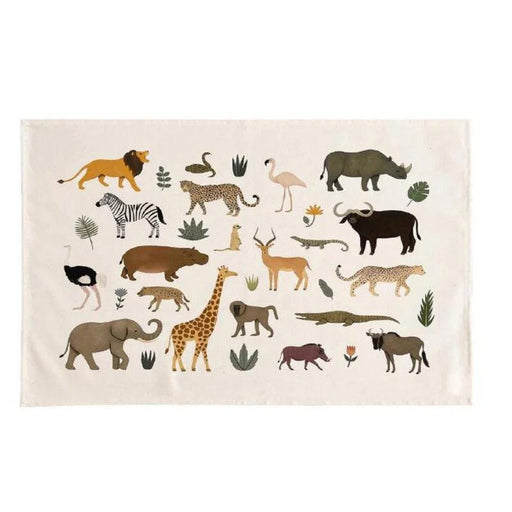 Celestial Animal Canvas Wall Art for Children's Rooms - Nordic Inspired Decor