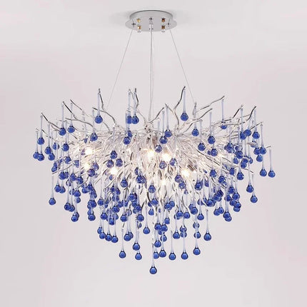 Branch Chrome Crystal Chandelier — Luxury Pendant, 11 Sizes