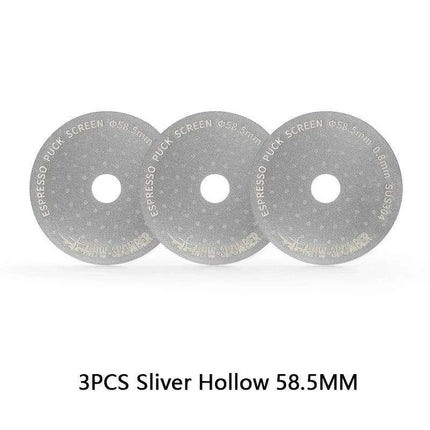 Stainless Steel Double-Layer Espresso Puck Screen for Optimal Coffee Extraction - Compatible with 51/53/58.5mm Portafilters