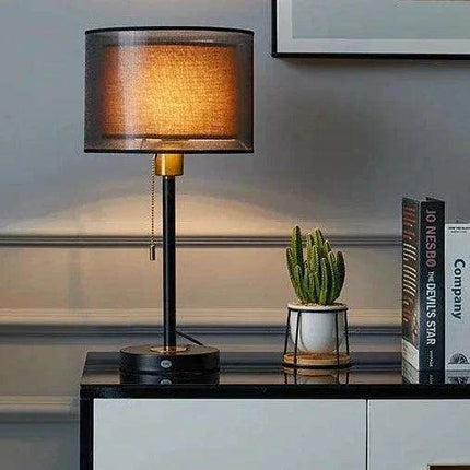 Elegant Gold Table Lamp for Nordic-Inspired Bedrooms