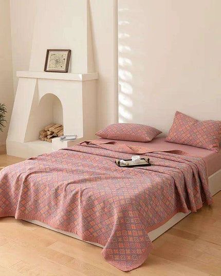 Ethnic-Inspired Cotton Gauze Bedspread Blanket for Ultimate Comfort