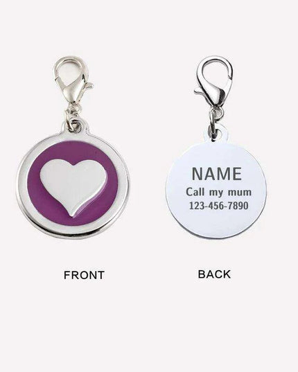 Personalized Love-Inspired Pet ID Tag for Your Furry Friend