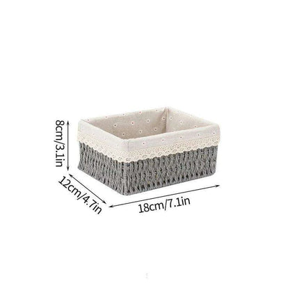 Stylish Woven Storage Basket – Versatile Organizer for Toys, Snacks, and Clothing with Convenient Handles