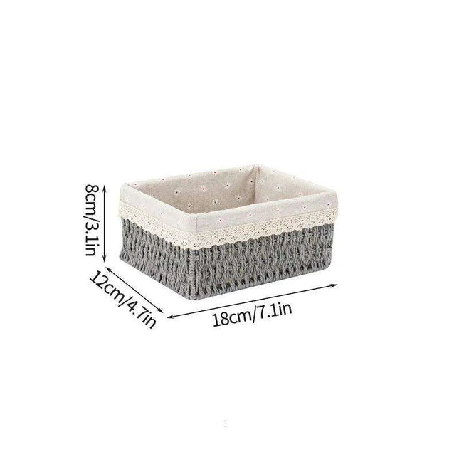 Stylish Woven Storage Basket – Versatile Organizer for Toys, Snacks, and Clothing with Convenient Handles