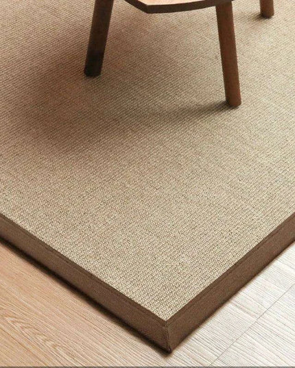 Vintage Chinese-Inspired 100% Sisal Tatami Floor Mat - Elegant 200x300cm Rug for Living Room, Bedroom, and Tea Table