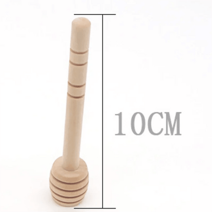 Innovative Wooden Honey Stirrer with Unique Groove Design for Effortless Blending