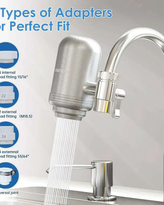 RapidFlow Pro Stainless Steel Water Purification System with Enhanced Filtration Technology