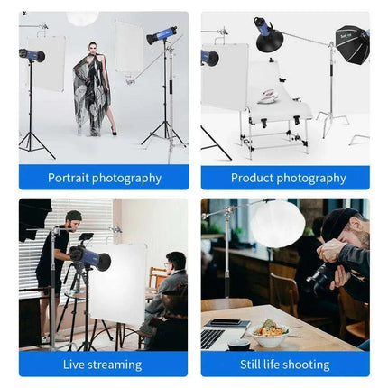 Selens Professional Adjustable C-Stand for Photographers and Videographers - Heavy Duty Aluminum Tripod Support - Très Elite