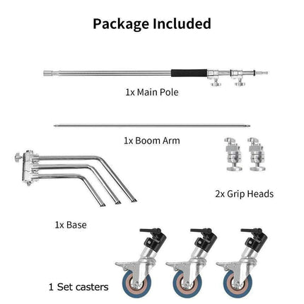 Selens Professional Adjustable C-Stand for Photographers and Videographers - Heavy Duty Aluminum Tripod Support- Très Elite- Très Elite