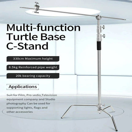 Selens Professional Adjustable C-Stand for Photographers and Videographers - Heavy Duty Aluminum Tripod Support - Très Elite