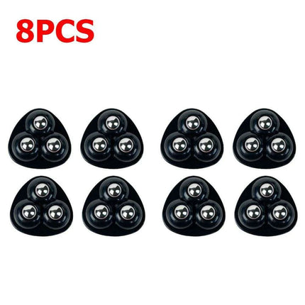 Self-Adhesive 360° Rotating Mini Caster Wheels - 4/8 Pack Universal Mobility Solution for Easy Movement of Trash Bins and Storage Boxes - Très Elite