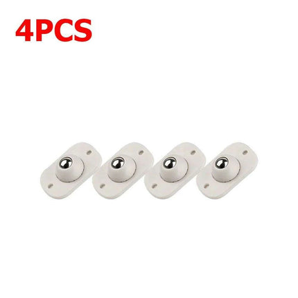 Self-Adhesive 360° Rotating Mini Caster Wheels - 4/8 Pack Universal Mobility Solution for Easy Movement of Trash Bins and Storage Boxes - Très Elite