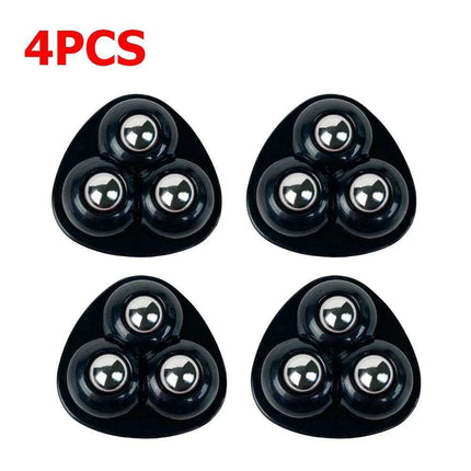 Self-Adhesive 360° Rotating Mini Caster Wheels - 4/8 Pack Universal Mobility Solution for Easy Movement of Trash Bins and Storage Boxes - Très Elite