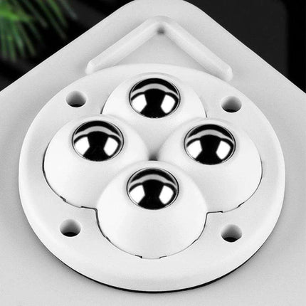 Self-Adhesive 360° Rotating Mini Caster Wheels - 4/8 Pack Universal Mobility Solution for Easy Movement of Trash Bins and Storage Boxes - Très Elite