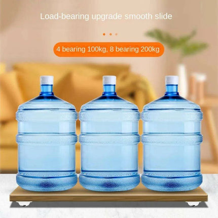 Self-Adhesive 360° Swivel Caster Wheels - Mini Stainless Steel Furniture Rollers with Universal Ball Mechanism - Très Elite