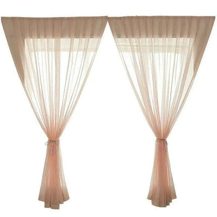 Self-Adhesive Linen Half Curtains - Chic Short Drapes for Easy Installation and Light Management - Très Elite