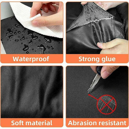 Self-Adhesive PU Leather Restoration Patch for Quick Furniture and Bag Repairs - Très Elite