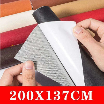 Self-Adhesive PU Leather Restoration Patch for Quick Furniture and Bag Repairs - Très Elite
