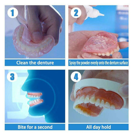 Sensitive Gums Comfort Plus Denture Adhesive - 75g (3 x 25g Packs) for All-Day Secure Wear - Très Elite