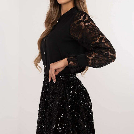 Sequin Short Skirt 203766 Elegant Formal Party Wear - Très Elite