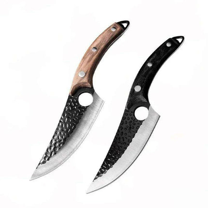 Serbian Artisan Steel Chef Knife Set with Comfortable Wooden Handles - Unmatched Quality Blades - Très Elite