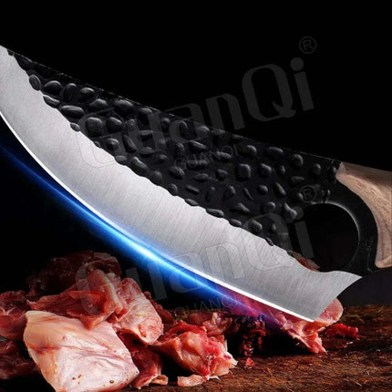 Serbian Artisan Steel Chef Knife Set with Comfortable Wooden Handles - Unmatched Quality Blades - Très Elite