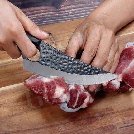 Serbian Artisan Steel Chef Knife Set with Comfortable Wooden Handles - Unmatched Quality Blades - Très Elite