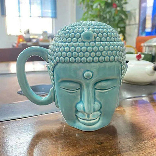 Serene Buddha Ceramic Mug - Artistic Cup for Tranquil Moments at Home and Work - Très Elite