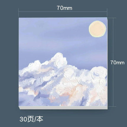 Serene Landscapes Sticky Note Pads for Effortless Organization- Très Elite- Très Elite