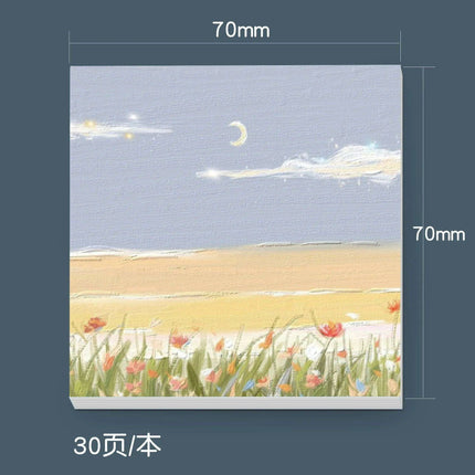 Serene Landscapes Sticky Note Pads for Effortless Organization - Très Elite