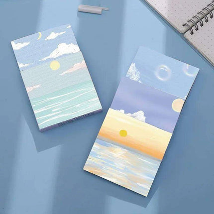 Serene Landscapes Sticky Note Pads for Effortless Organization - Très Elite