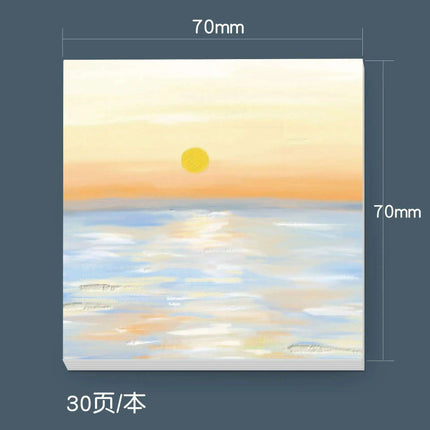 Serene Landscapes Sticky Note Pads for Effortless Organization- Très Elite- Très Elite